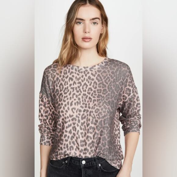 SUNDRY Animal Print Sweater sz M - Picture 1 of 10